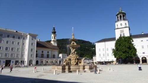 The main Dom Square, Salzburg.