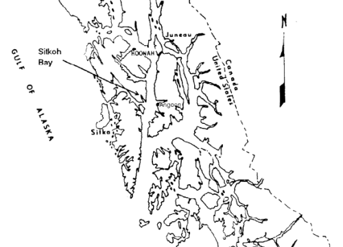 Map of Sitkoh Bay